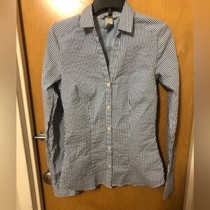 H&M Striped Button-Up Shirt